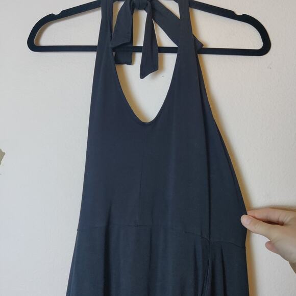 Pact Organic Cotton Halter Fit & Flare Dress Small Pockets Minimalist Travel - Picture 6 of 15